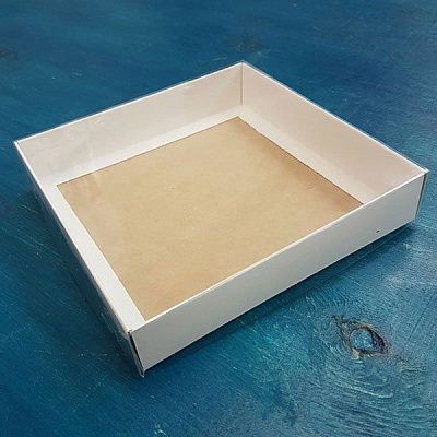 Коробка Классика двусторонняя, 15,5х15,5х3 см