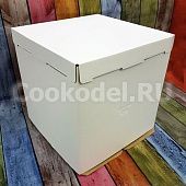 Коробка для торта Белая без окна усиленная 30х30х30 см 10 шт
