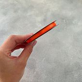 Лента атласная "Оранжевая-6075" шир-6 мм