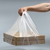 Пакет майка, полиэтиленовый для коробок, прозрачный 32х60 см, 18 мкм