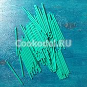 Палочки для леденцов\кейкпопсов, пластик, зеленые (8,2 см/100 шт)