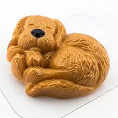 Форма для шоколада "Спящий щенок" (пластик)