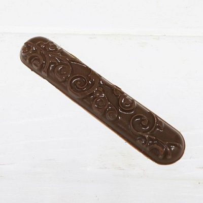 Форма для шоколада "Овал, декор для эклеров" 12х2,2 см (пластик) 8 ячейки