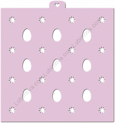 AL Трафарет "Пасхальные яйца. Фон 2"