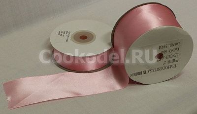 Лента атласная Нежно-розовая 6053 шир 6 мм