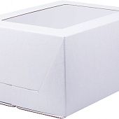 Коробка для торта с окном микрогофрокартон, 30х40х20 см