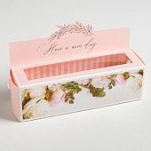Коробка для макаронс "Have a nice day", 18х5,5х5,5 см