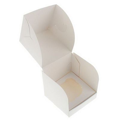 Коробка на 1 капкейк Белая