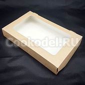 Коробка Табокс Крафт с окном 1450 gl, 25х15х4 см