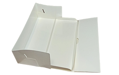 Коробка для рулета с ложементом Белая, 30х12х10 см