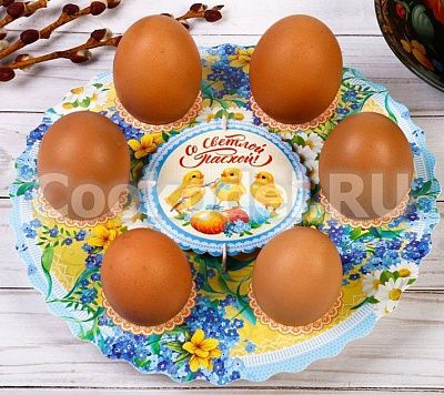 Подставка пасхальная на 6 яиц "Цыплята"