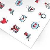 Бумага для меренги «День Святого Валентина»