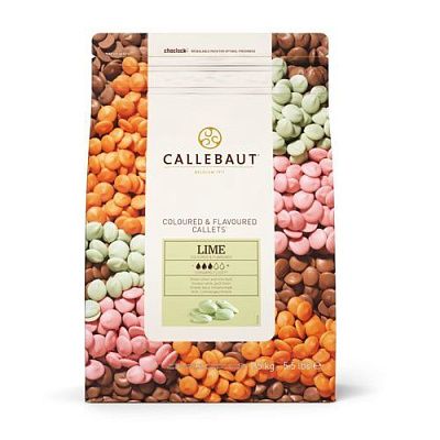 Шоколад Callebaut зеленый со вкусом лимона, 500 гр