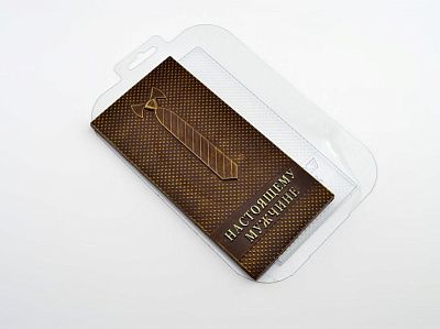 Форма для шоколада "Плитка Галстук" (пластик)