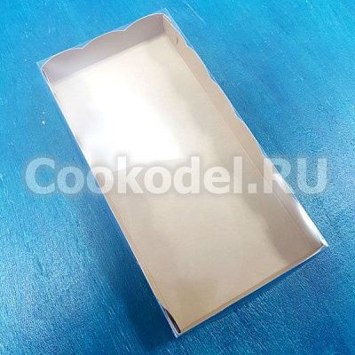 Коробка двусторонняя Ажурная с фиксацией дна, 20х10х2,5 см