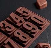 Форма для шоколада Цифры 20х11 см