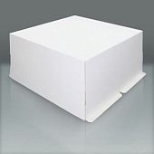 Коробка для торта Белая усиленная без окна 21х21х11 см