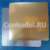 Подложка для торта Квадрат Золото 22 см, толщина 0,8 мм