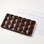 Форма для шоколада "Плитка пирамидки" 15х7 см,  (Пластик)