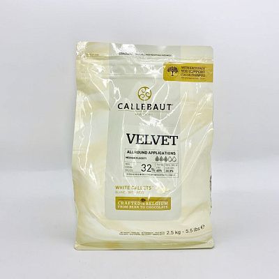 Шоколад Callebaut Velvet белый 32% 2,5 кг