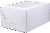 Коробка  для торта с окном 30х40х20 см микрогофрокартон