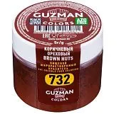 Жирорастворимый краситель для шоколада Guzman Коричневый ореховый 732 5 гр