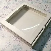 Коробка Белая 15х15х3 см Микрогофрокартон
